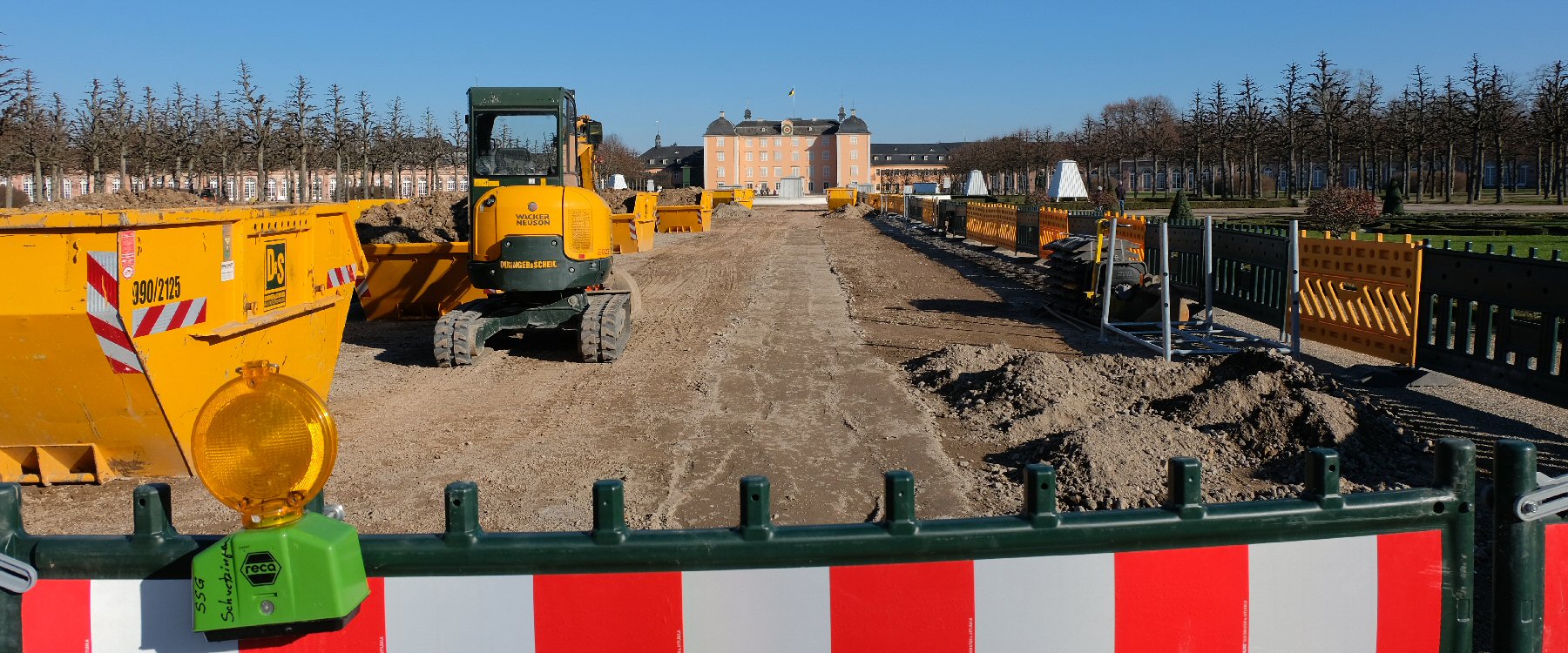 Schwetzinger Schlossgarten Erneuerung der Rohrleitungen