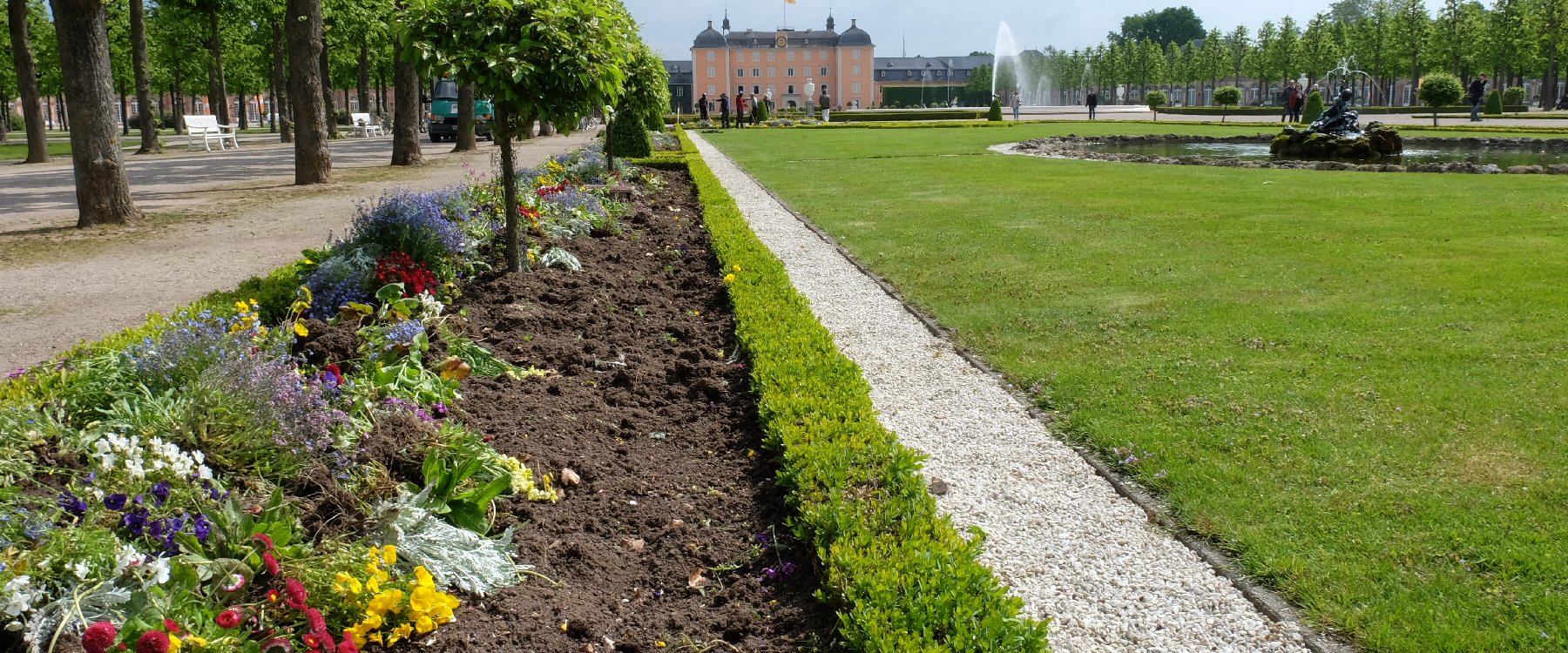 Schwetzinger Schlossgarten Sommerbepflanzung